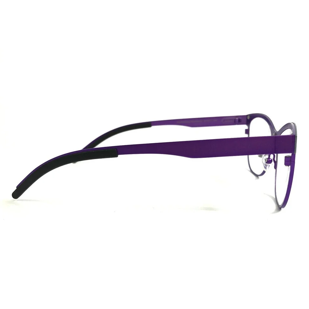 Tom Davies Eyeglasses Frames TD758 Col. 2284 Matte Purple Ice Blue 54-17-140